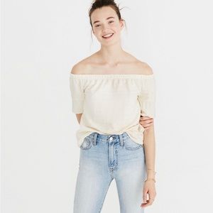 Madewell Texture Off The Shoulder Tee